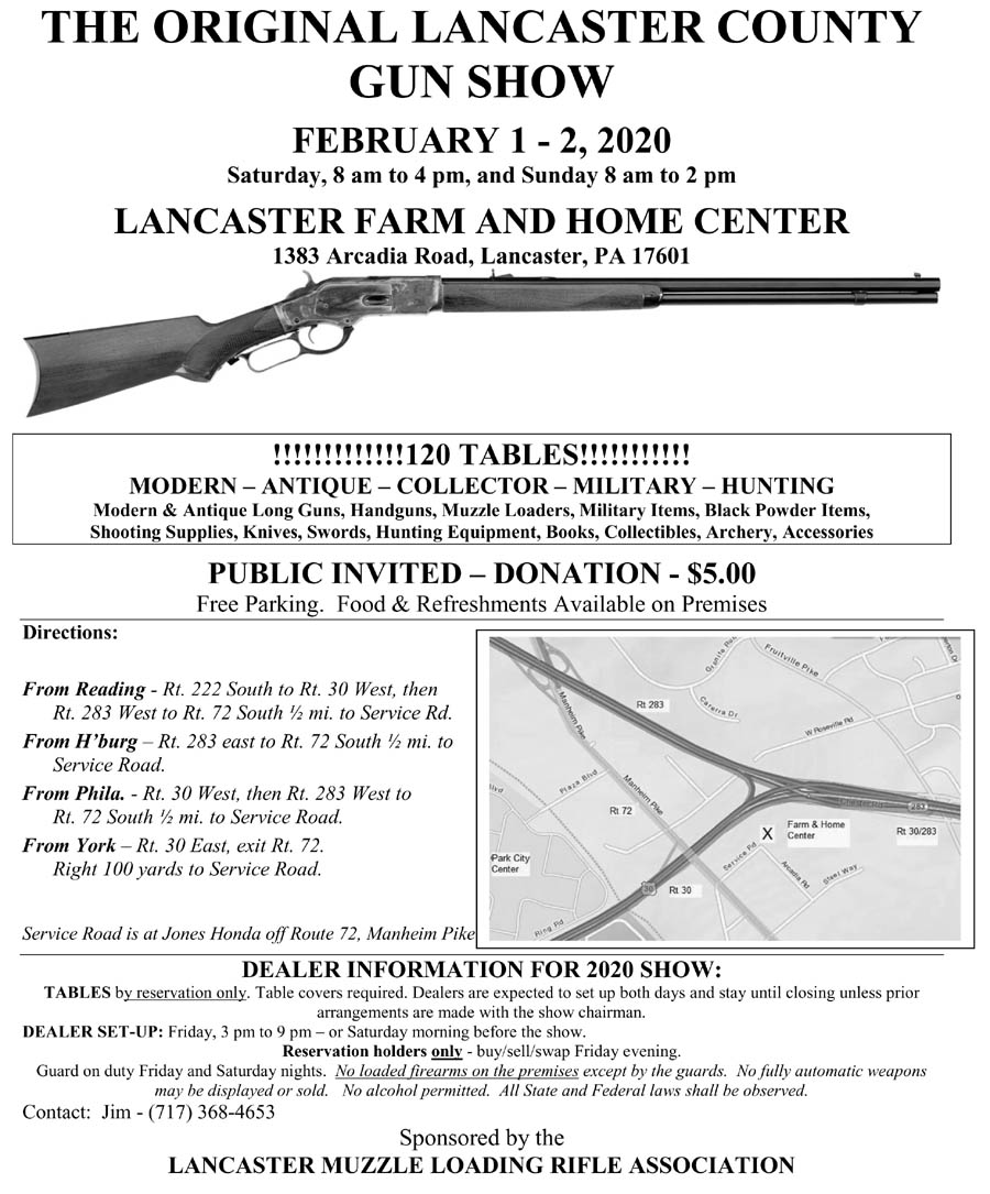 2020 Original Lancaster County Gun Show